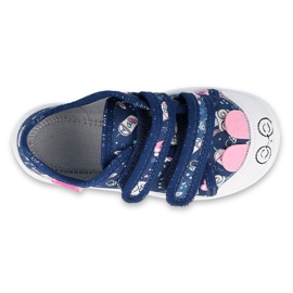 Calzado infantil befado 907P127 azul marino rosado 3