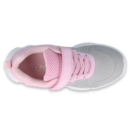 Calzado infantil befado 516X055 rosado gris 3