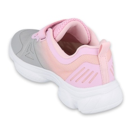 Calzado infantil befado 516X055 rosa gris 2