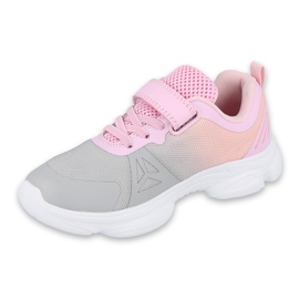 Calzado infantil befado 516X055 rosa gris 1