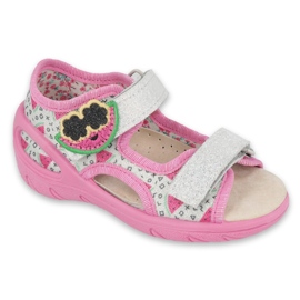 Calzado infantil befado pu 065P148 rosado gris multicolor 4