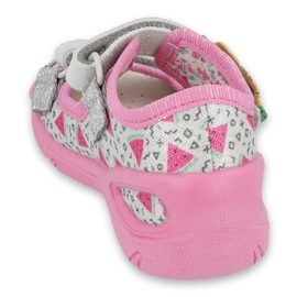 Calzado infantil befado pu 065P148 rosado gris multicolor 2