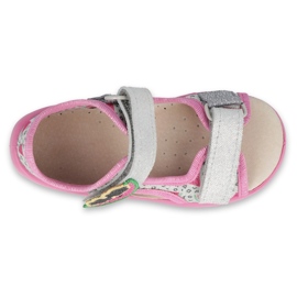 Calzado infantil befado pu 065P148 rosado gris multicolor 3