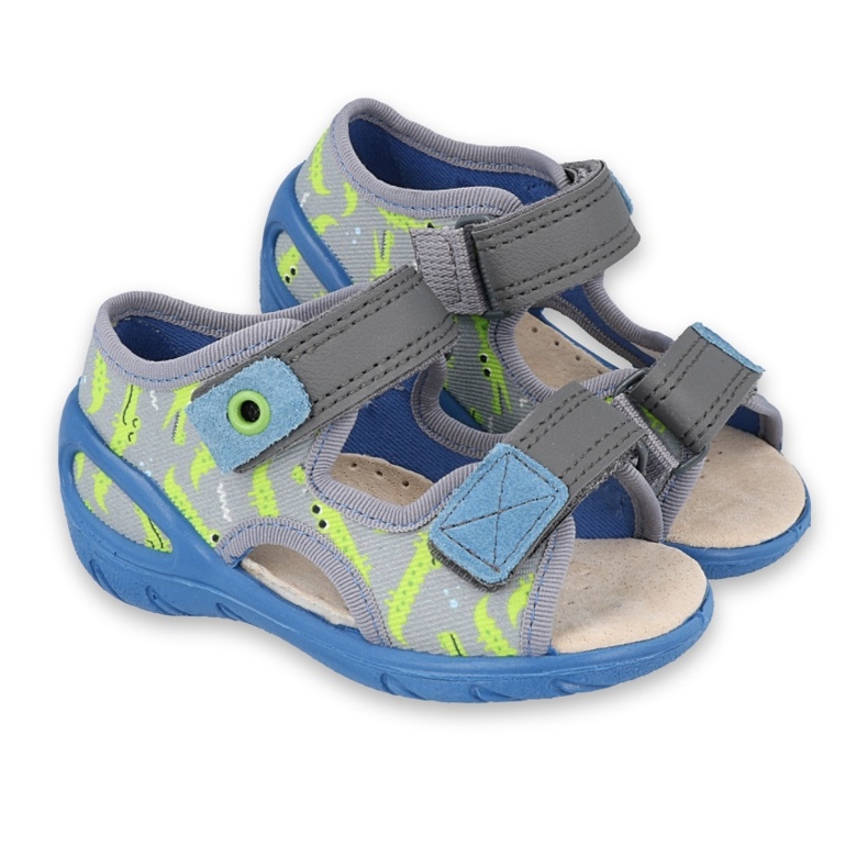 Calzado infantil befado pu 065P159 azul gris multicolor verde 1 Calzado infantil befado pu 065P159 azul gris multicolor verde 1