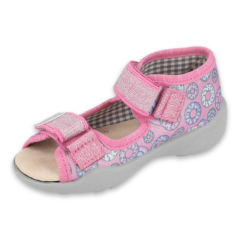 Calzado infantil befado 242P106 rosa gris 1