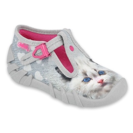 Calzado infantil befado 110P416 rosado gris 5