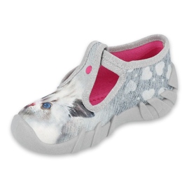 Calzado infantil befado 110P416 rosado gris 1