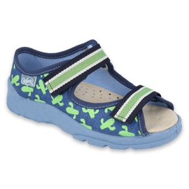 Calzado infantil befado 869Y147 azul verde 1
