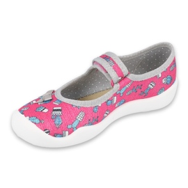 Calzado infantil befado 114X436 rosa gris 1