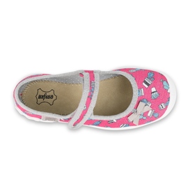 Calzado infantil befado 114X436 rosado gris 3