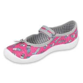 Calzado infantil befado 114X436 rosado gris 4