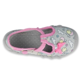 Calzado infantil befado 110P412 rosado gris 3