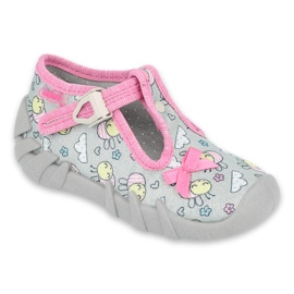 Calzado infantil befado 110P412 rosado gris 4