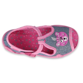 Calzado infantil befado 213P125 azul marino rosado 3