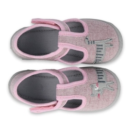 Calzado infantil befado 531P084 rosado gris 2