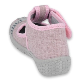Calzado infantil befado 531P084 rosado gris 3