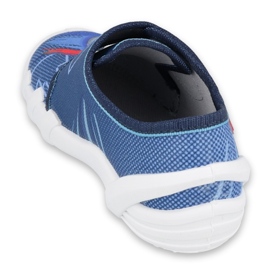 Zapatillas para niños de Befado con aplicación de fútbol 273x318 azul 2