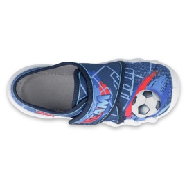 Zapatillas para niños de Befado con aplicación de fútbol 273x318 azul 3