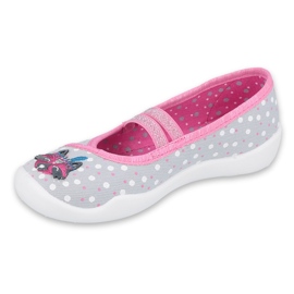 Calzado infantil befado 116X285 rosa gris 1