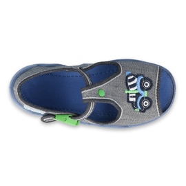 Calzado infantil befado 217P109 gris multicolor verde 3