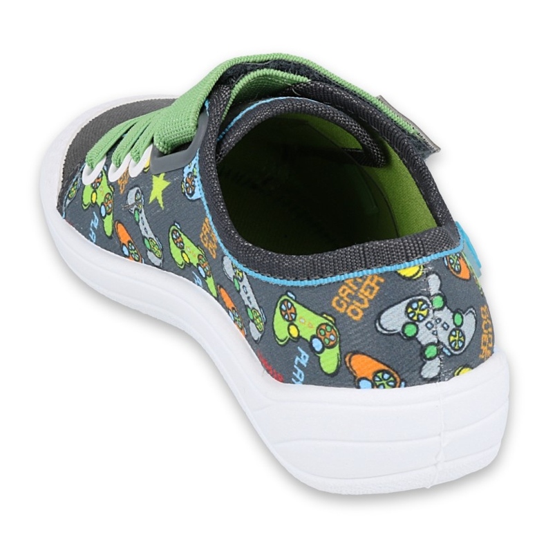 Calzado infantil befado 251Y164 gris multicolor verde 2