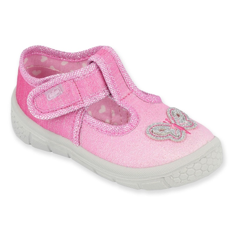 Calzado infantil befado 533P005 rosado plata 1