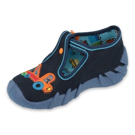Calzado infantil befado 110P389 azul marino naranja 1