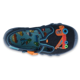 Calzado infantil befado 110P389 azul marino naranja 3
