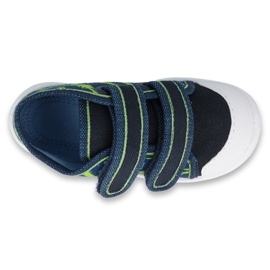 Calzado infantil befado 212P069 azul marino verde 3