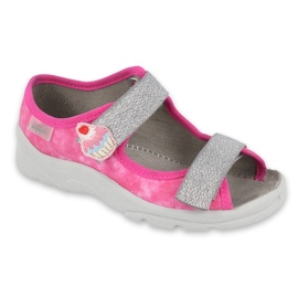 Calzado infantil befado 969X163 rosado plata 4