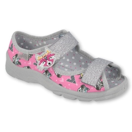 Calzado infantil befado 969X162 rosado plata 3
