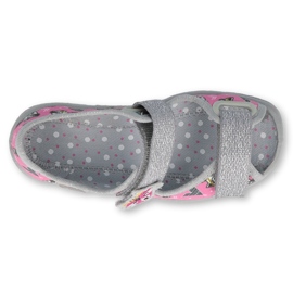 Calzado infantil befado 969X162 rosado plata 2