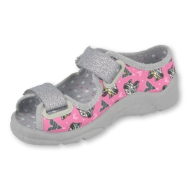 Calzado infantil befado 969X162 rosado plata 1
