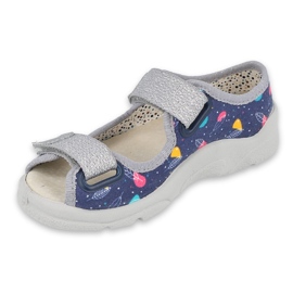 Calzado infantil befado 869X144 azul marino rosado gris 1