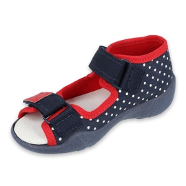 Calzado infantil befado 342P028 blanco rojo azul marino 1