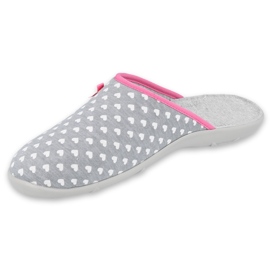 Zapatos de mujer befado pu 235D174 blanco rosa gris 1