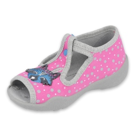 Calzado infantil befado 213P124 rosa gris 1