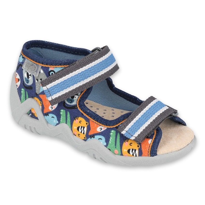 Calzado infantil befado amarillo 350P013 azul gris multicolor 2