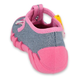 Calzado infantil befado 110P395 rosado gris 2