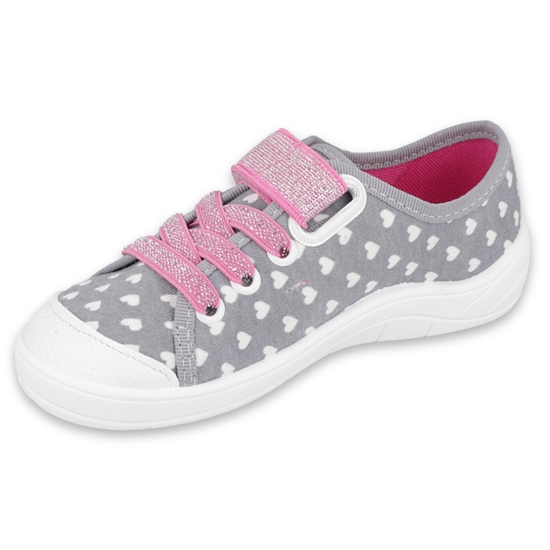 Calzado infantil befado 251X159 rosa gris 1