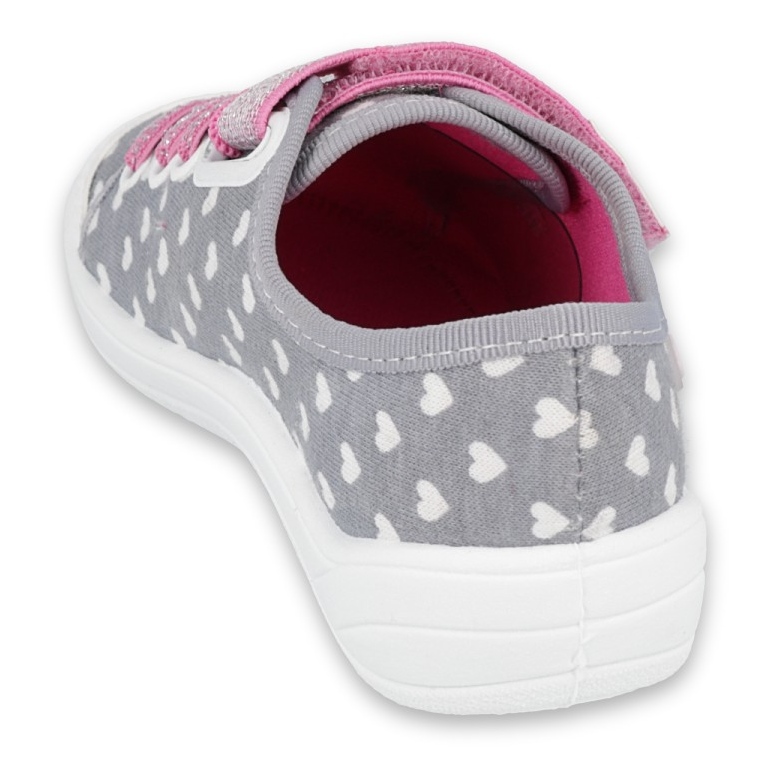 Calzado infantil befado 251X159 rosado gris 2