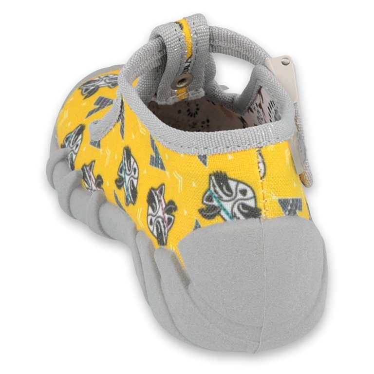 Calzado infantil befado 110P393 gris amarillo 2