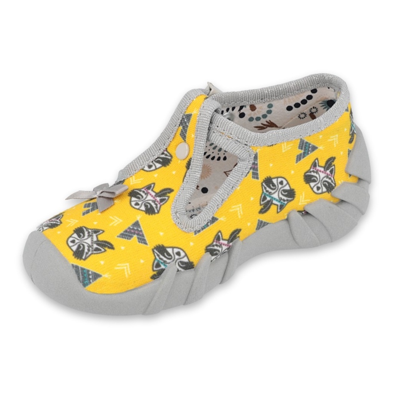 Calzado infantil befado 110P393 gris amarillo 1