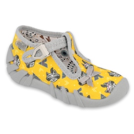 Calzado infantil befado 110P393 gris amarillo 4
