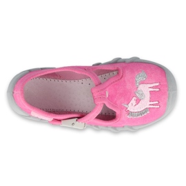 Calzado infantil befado 110P397 rosado plata gris 3