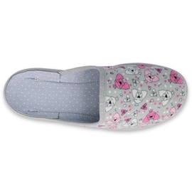 Zapato infantil color befado 707Y411 rosa gris 2