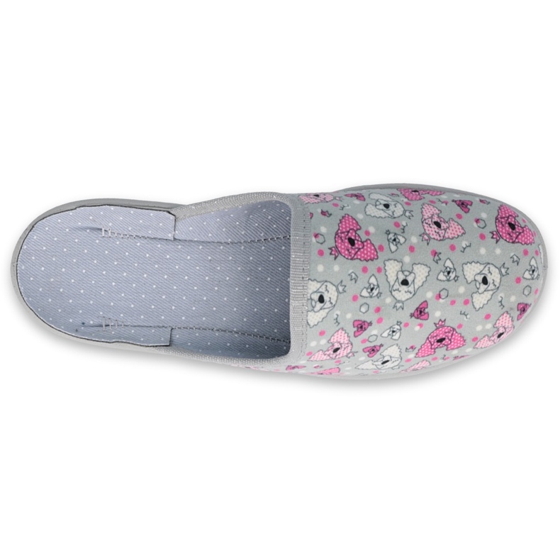 Zapato infantil color befado 707Y411 rosado gris 2