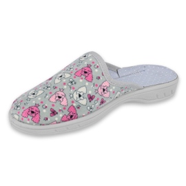 Zapato infantil color befado 707Y411 rosado gris 1