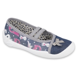 Calzado infantil befado 116X279 azul marino rosado plata gris 2