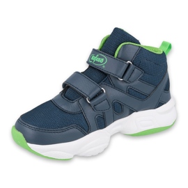 Calzado infantil befado 516Y049 azul marino verde 1